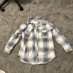 Flannel Thread & Supply Jacket - Gray and Orange